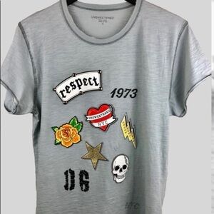 Unsweetened New York Tattoo Badass Chic Slate Tee Sz Small